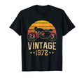 1972 Cafe Racer Motorcycle 49Th T-Shirt - Unique Graphic for Adults - T-Shirt, Sweatshirt, Hoodie