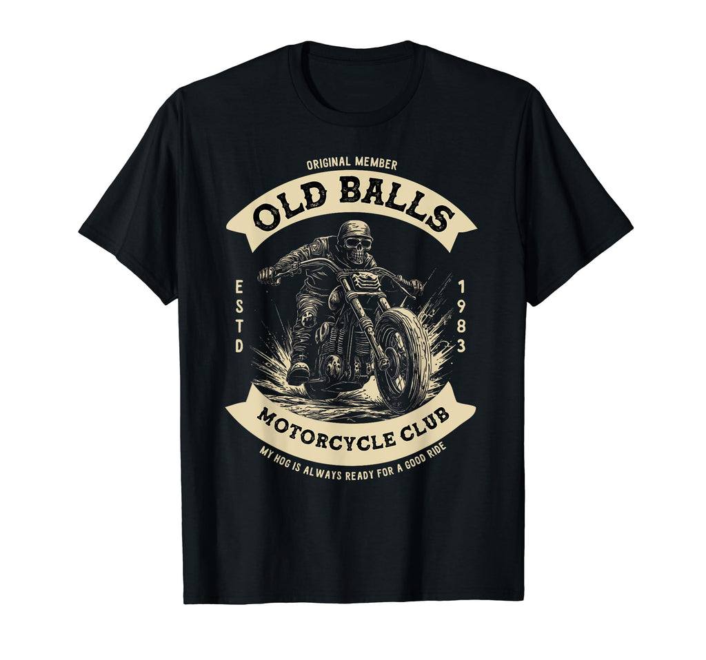 Funny 40Th Birthday Motorcycle Biker Dad T-Shirt - Minimalist Print Unisex - T-Shirt, Sweatshirt, Hoodie