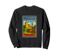 Warwick England Uk 50S Art Sweatshirt - Streetwear Style Unisex - T-Shirt, Sweatshirt, Hoodie