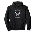 Anti Social Butterfly Introverts Hoodie - Fun Novelty Design for Adults - T-Shirt, Sweatshirt, Hoodie