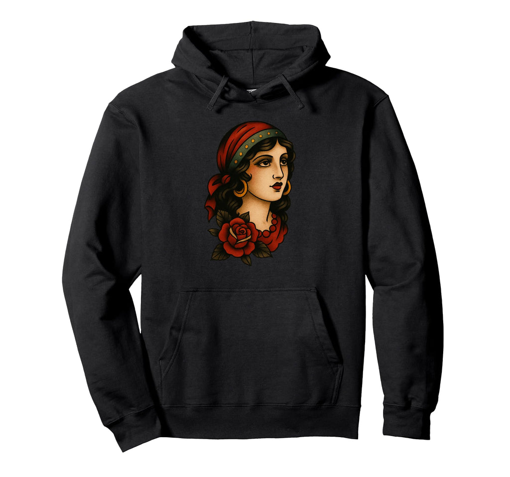 Traditional Tattoo Hoodie - Unique Graphic for Adults - T-Shirt, Sweatshirt, Hoodie