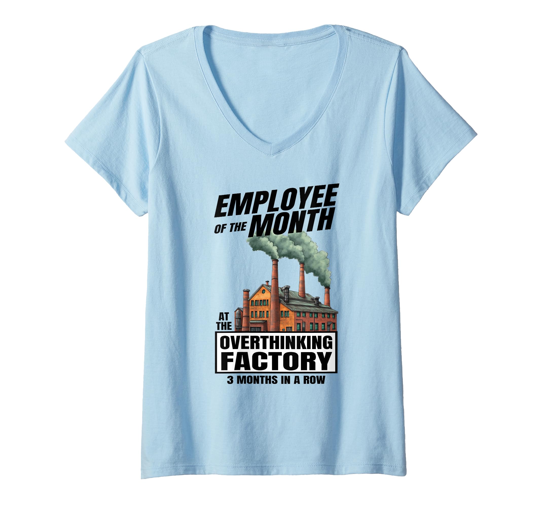 Womens Funny Overthinker V Neck T-Shirt - Trendy Graphic Men Women - T-Shirt, Sweatshirt, Hoodie