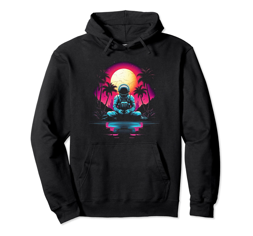 Synthwave Astronaut Cyberpunk 80S Sci Hoodie - Streetwear Style for Adults - T-Shirt, Sweatshirt, Hoodie