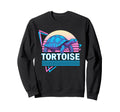 Tortoise Synthwave Aesthetic Animal Sweatshirt - Custom Art Print Unisex - T-Shirt, Sweatshirt, Hoodie