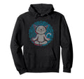 Zen Cat Meditation Mandala Art Hoodie - Trendy Graphic for Adults - T-Shirt, Sweatshirt, Hoodie
