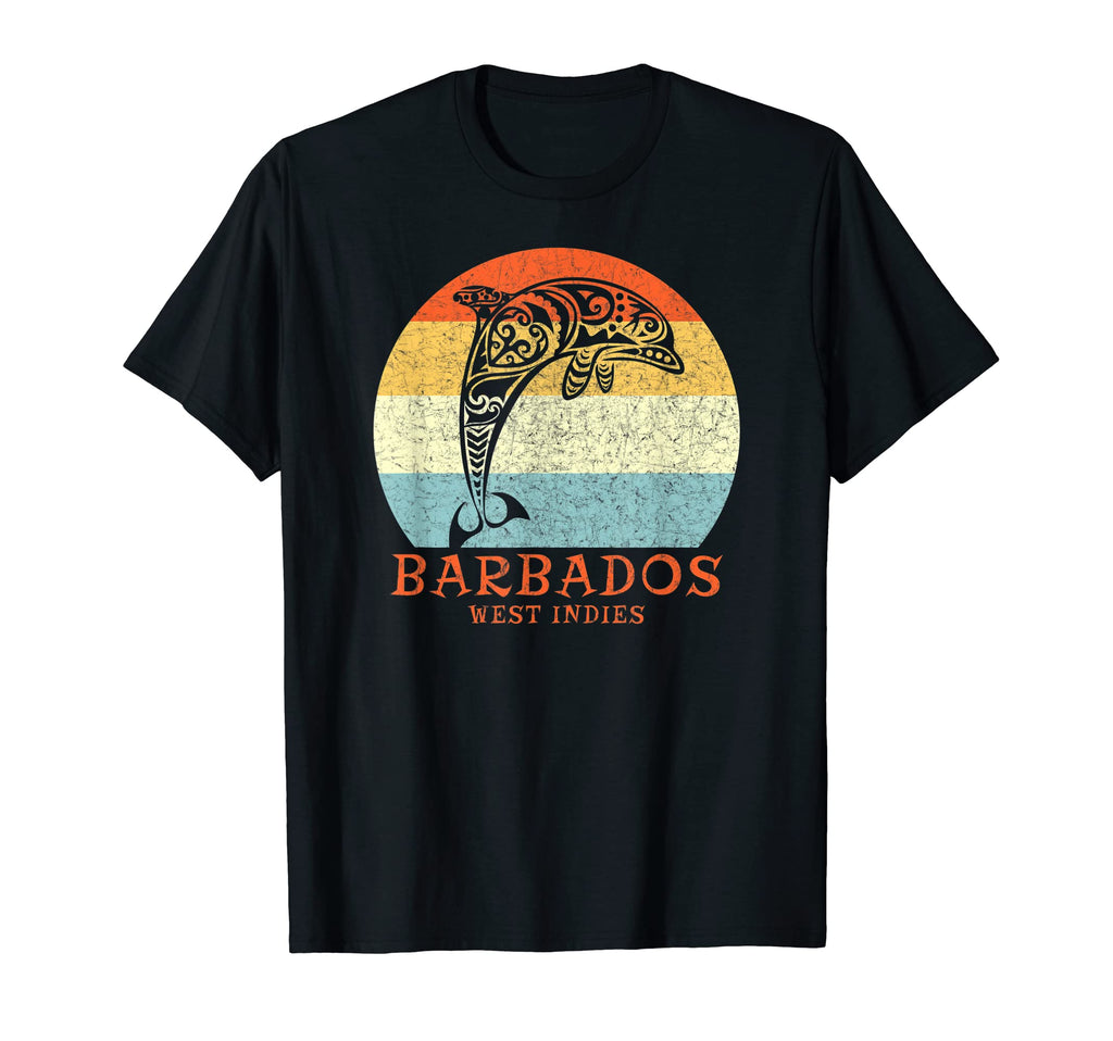 Barbados West Indies Tribal Dolphin T-Shirt - Unique Graphic for Adults - T-Shirt, Sweatshirt, Hoodie