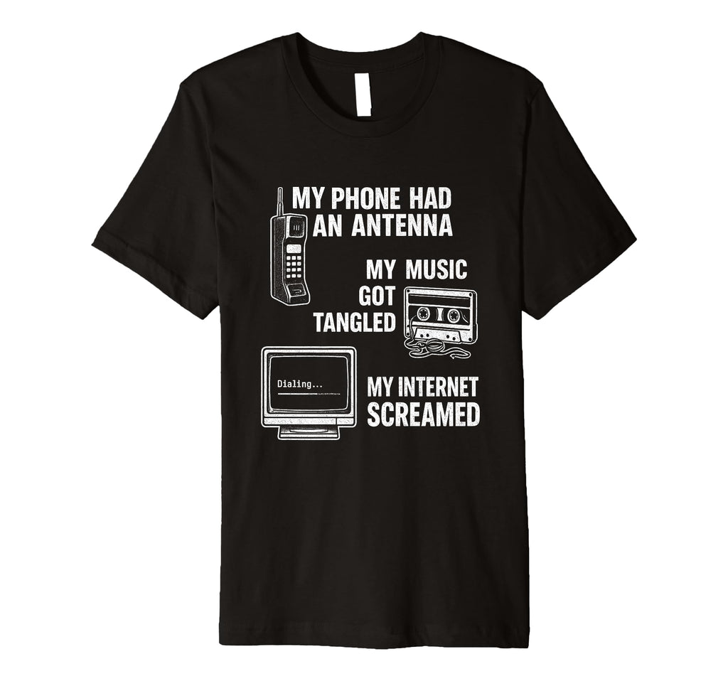 90S Tech Funny Cassette Brick Phone T-Shirt - Streetwear Style for Adults - T-Shirt, Sweatshirt, Hoodie