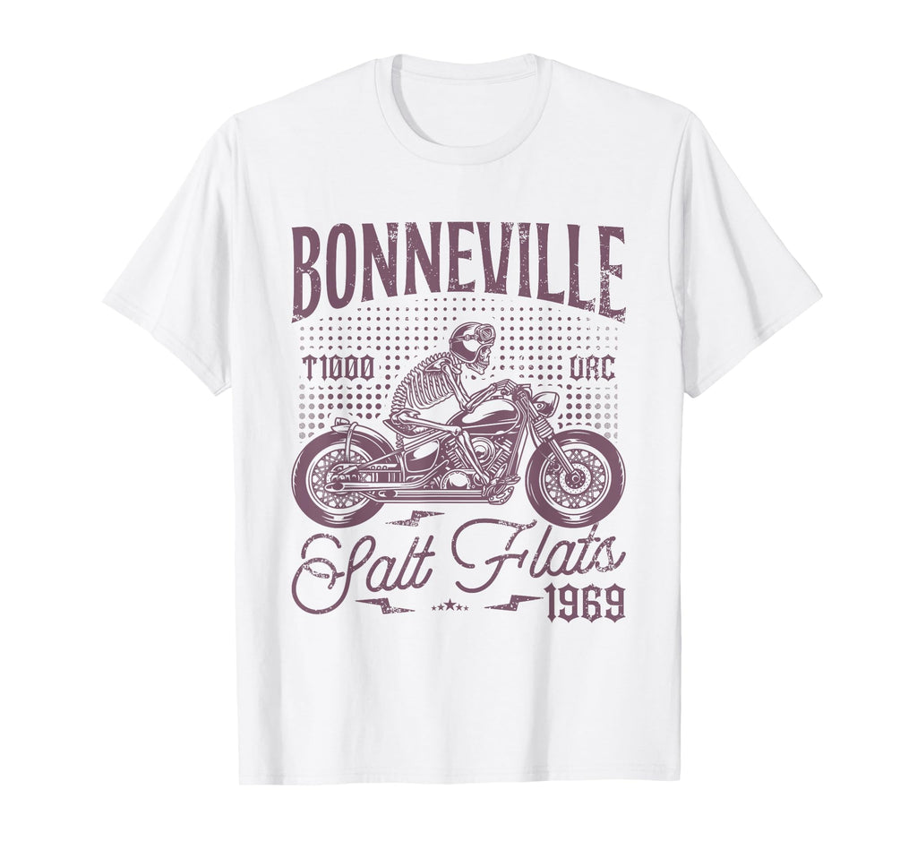 Bonneville Salt Flats Motorcycle T-Shirt - Novelty Apparel Men Women - T-Shirt, Sweatshirt, Hoodie