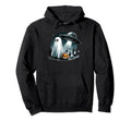 Spooky Ghost Funny Ufo Halloween Boo Hoodie - Graphic Print Men Women - T-Shirt, Sweatshirt, Hoodie