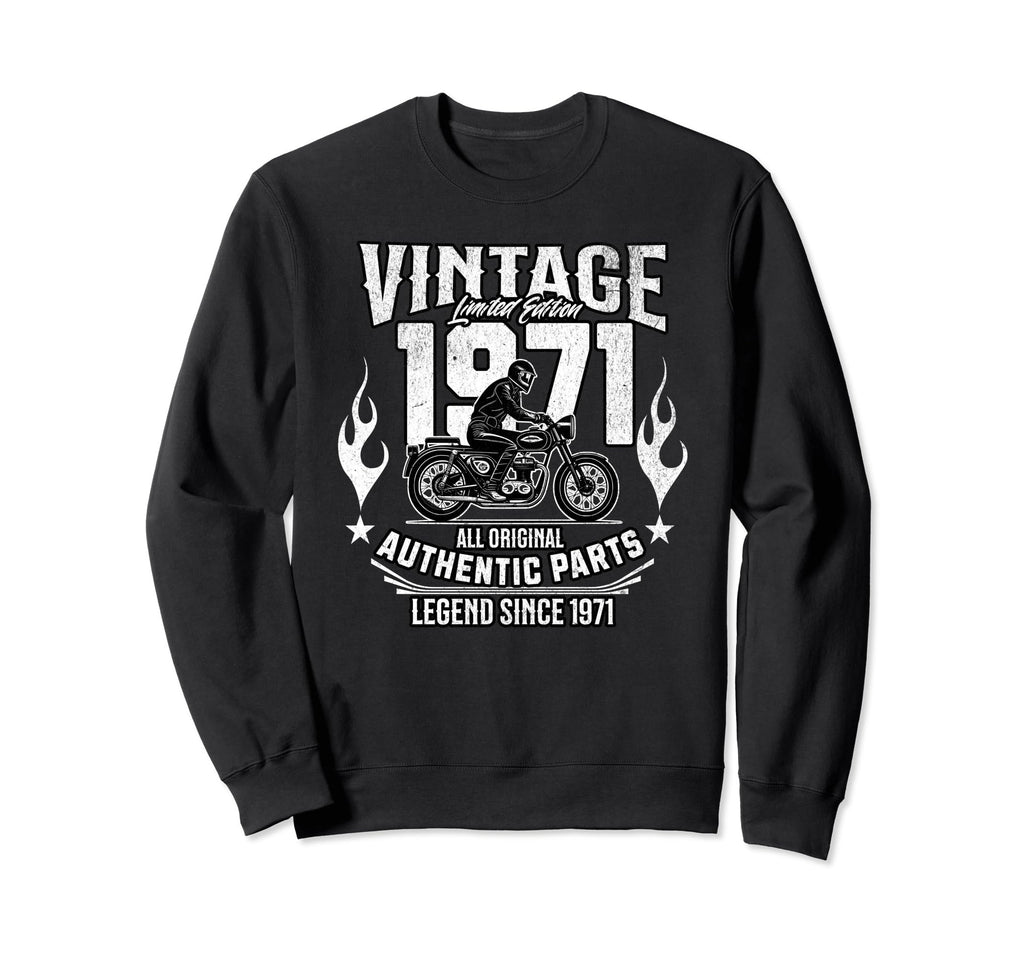 1971 Birthday Meme 1971 Motorcycle Sweatshirt - Unique Graphic Men Women - T-Shirt, Sweatshirt, Hoodie
