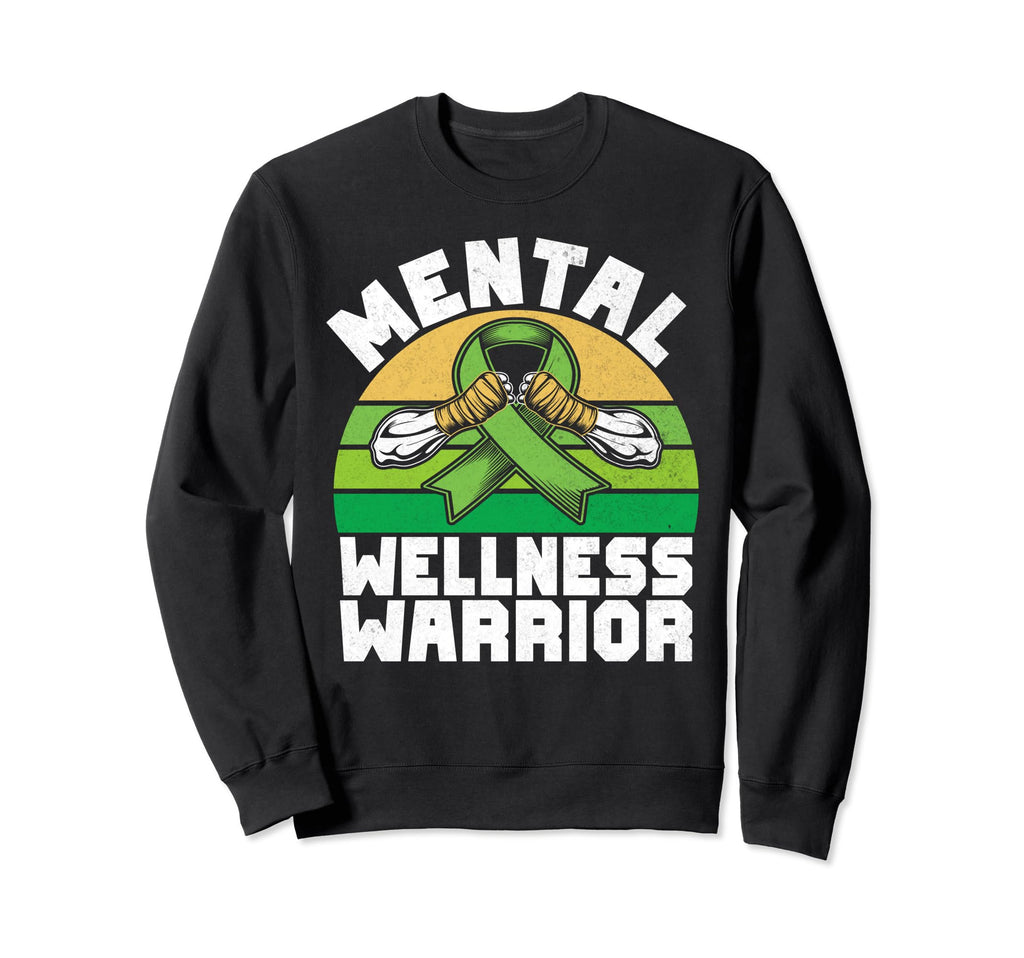 Mental Wellness Warrior Mental Sweatshirt - Trendy Graphic for Adults - T-Shirt, Sweatshirt, Hoodie