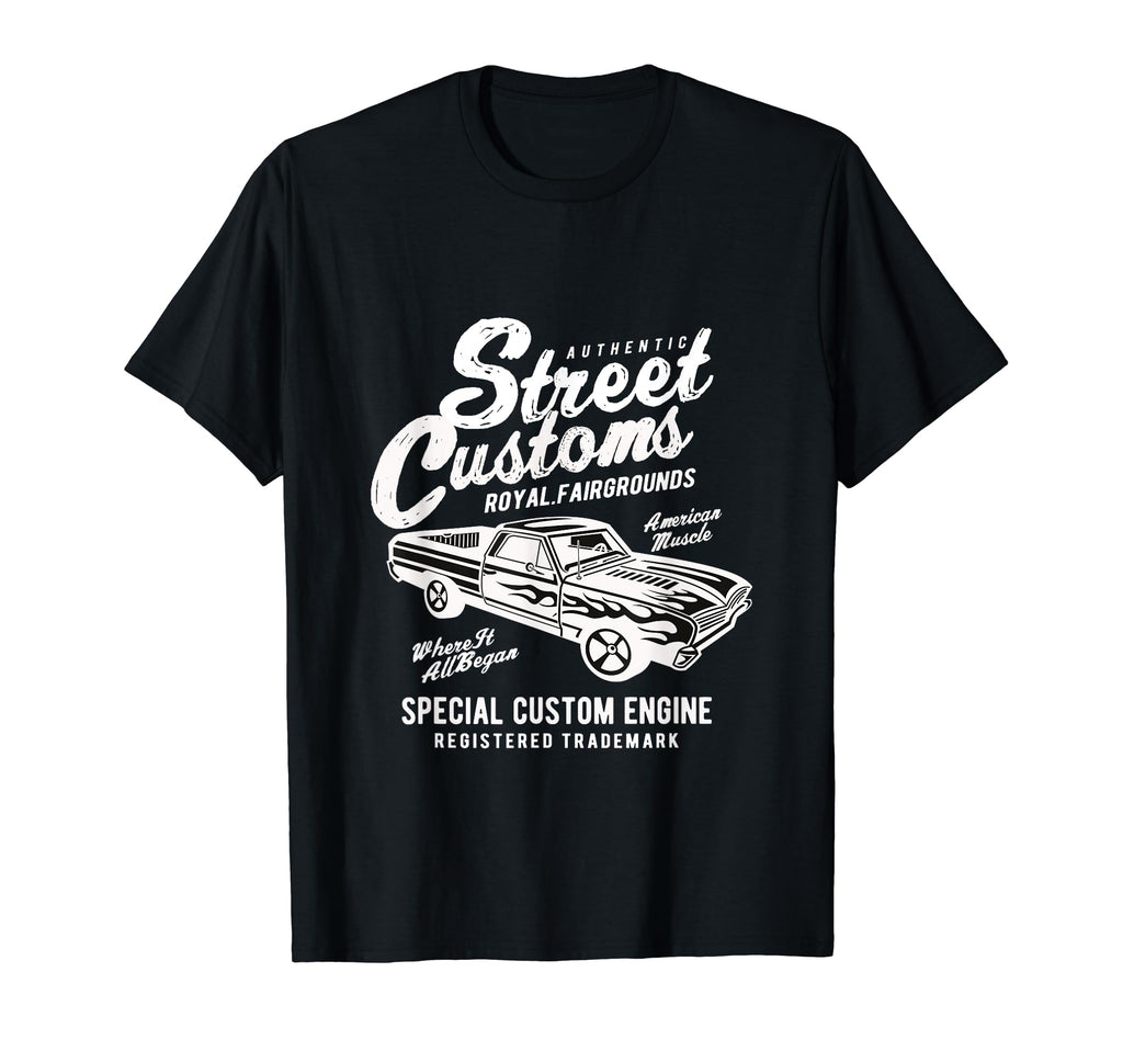 American Muscle Street Rod Car Machine T-Shirt - Graphic Print Unisex - T-Shirt, Sweatshirt, Hoodie
