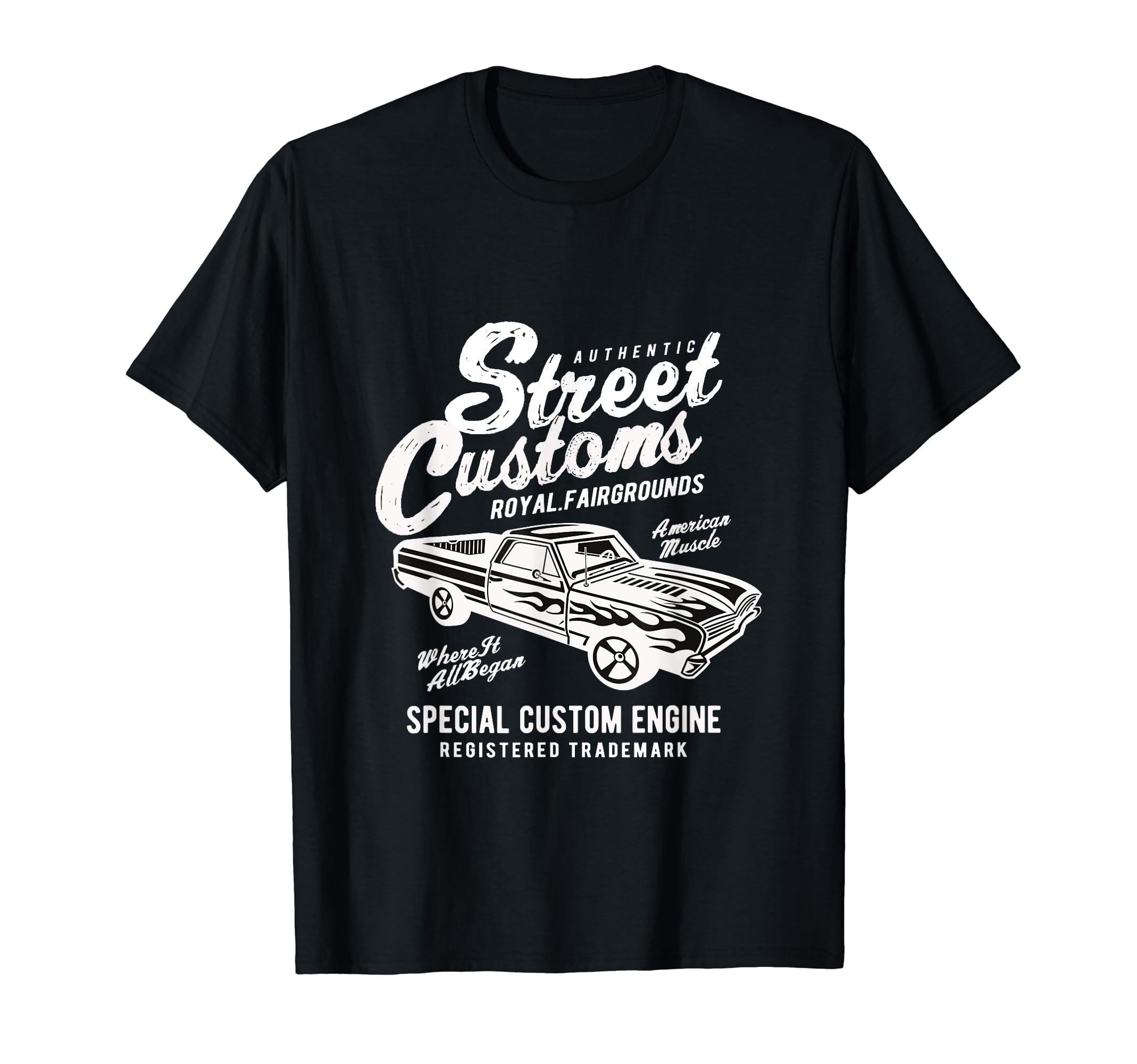 American Muscle Street Rod Car Machine T-Shirt - Graphic Print Unisex - T-Shirt, Sweatshirt, Hoodie