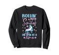 Rollerskater Party Rollin Smiles Sweatshirt - Aesthetic Graphic for Adults - T-Shirt, Sweatshirt, Hoodie
