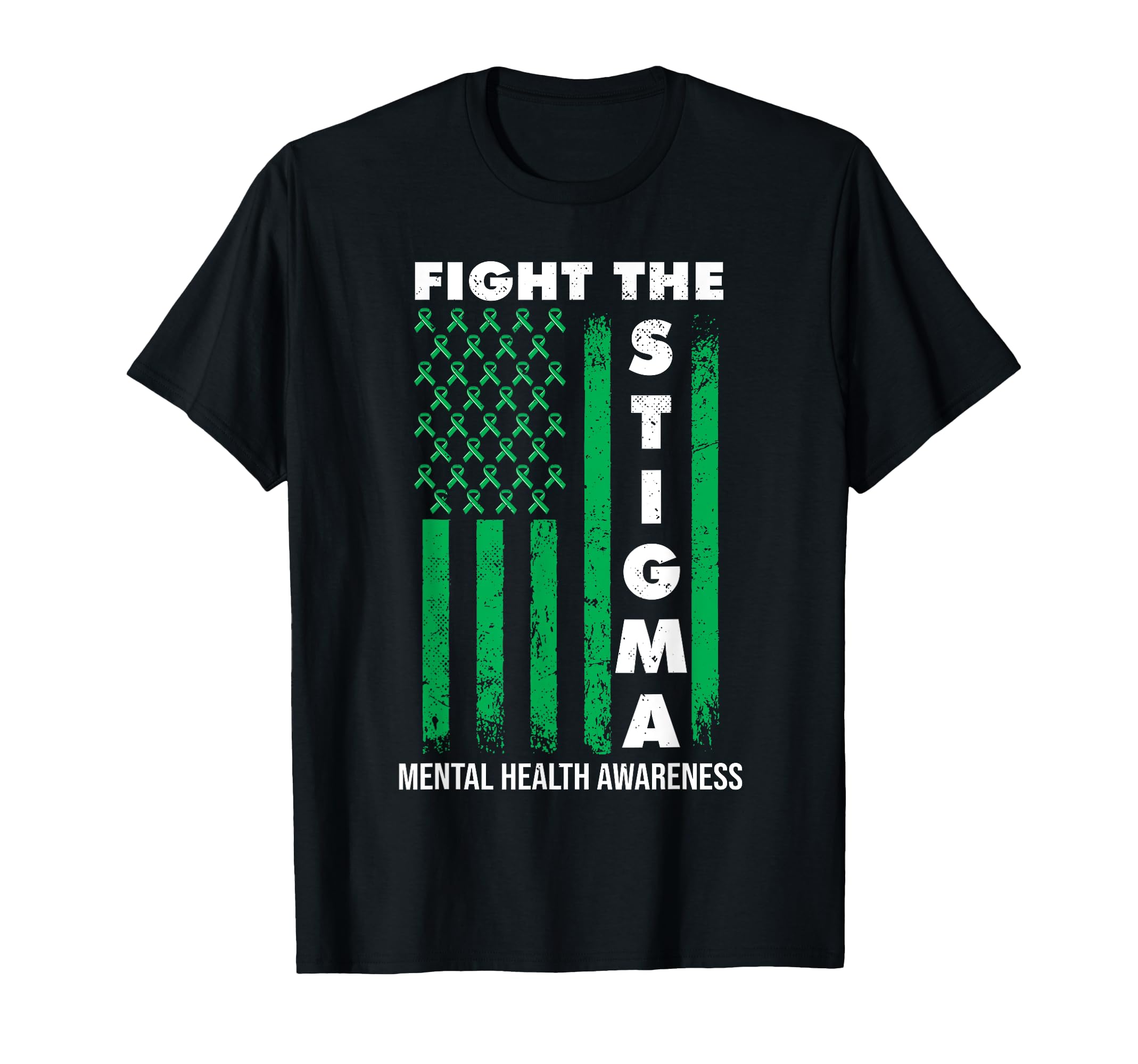 Fight Stigma Mental Health Awareness T-Shirt - Custom Art Print for Adults - T-Shirt, Sweatshirt, Hoodie