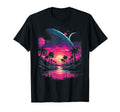 Vaporwave Solar System 80S Synthwave T-Shirt - Minimalist Print for Adults - T-Shirt, Sweatshirt, Hoodie