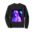 Pastel Aesthetic Anime Synthwave Sweatshirt - Custom Art Print for Adults - T-Shirt, Sweatshirt, Hoodie