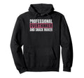 Professional Overthinker And Snack Hoodie - Minimalist Print Men Women - T-Shirt, Sweatshirt, Hoodie