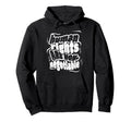 Human Rights Distressed White Typography Hoodie - Unique Graphic Unisex - T-Shirt, Sweatshirt, Hoodie