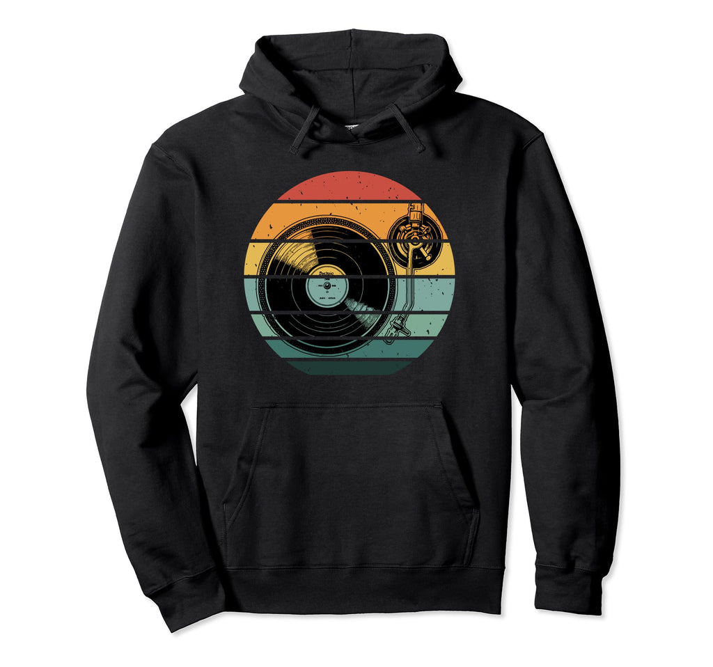 Turntable Sun Vinyl Records Music Lp Dj Hoodie - Streetwear Style Unisex - T-Shirt, Sweatshirt, Hoodie