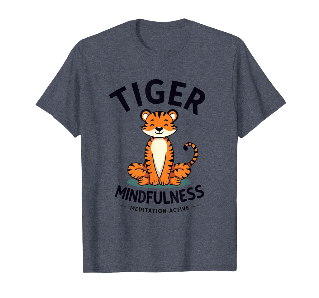 Tiger Mindfulness Meditation Active T-Shirt - Unique Graphic Unisex - T-Shirt, Sweatshirt, Hoodie