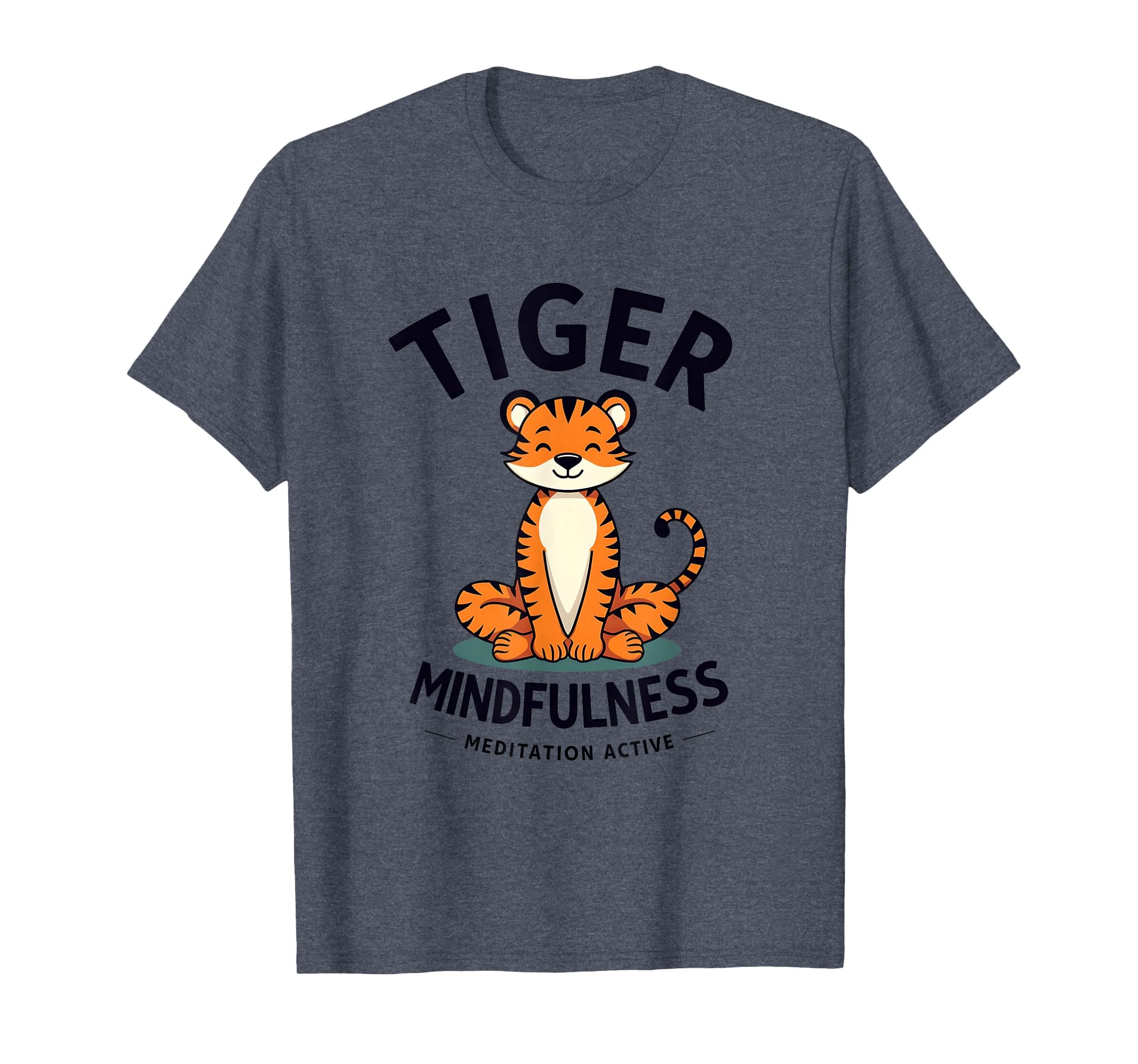 Tiger Mindfulness Meditation Active T-Shirt - Unique Graphic Unisex - T-Shirt, Sweatshirt, Hoodie