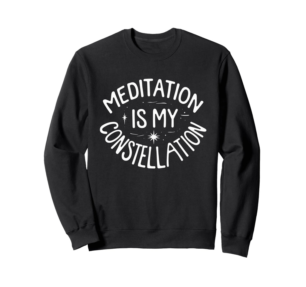 Meditation Astrology Connection Cosmic Sweatshirt - Unique Graphic Unisex - T-Shirt, Sweatshirt, Hoodie