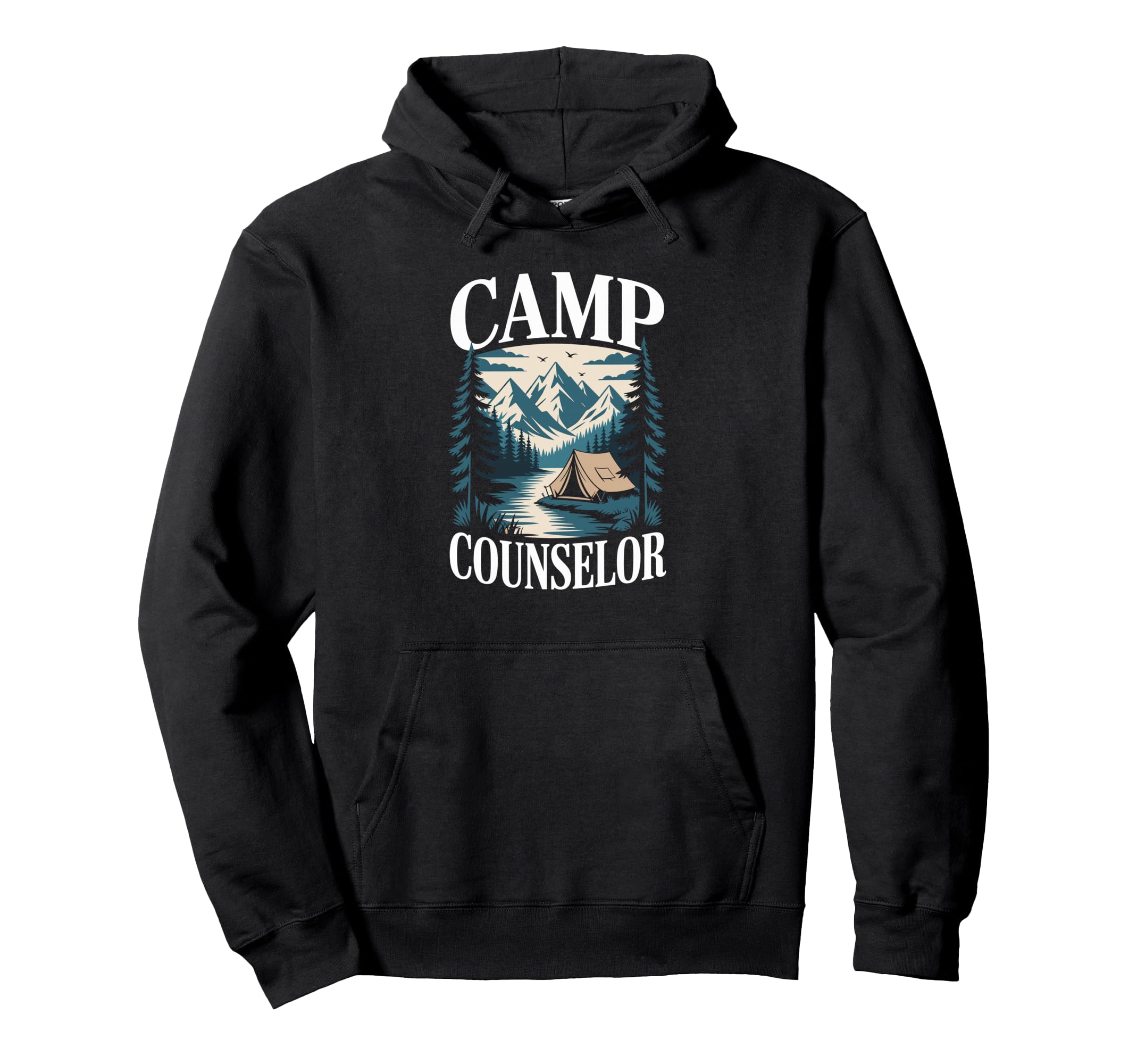 Sunset Camp Counselor Wilderness Staff Hoodie - Fun Novelty Design Unisex - T-Shirt, Sweatshirt, Hoodie