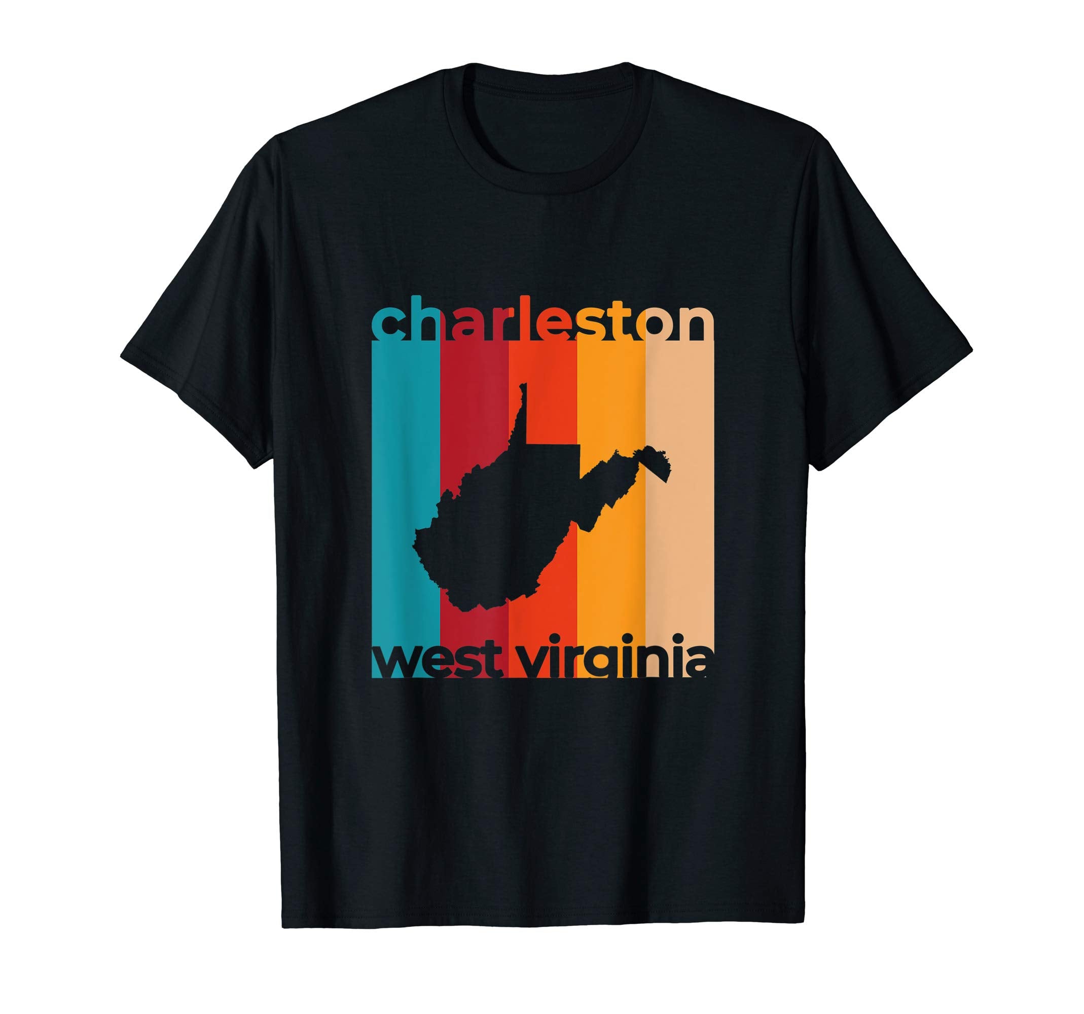 Charleston West Virginia Wv Cutout T-Shirt - Casual Everyday Wear Unisex - T-Shirt, Sweatshirt, Hoodie