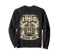 Biker 1968 Ride Birthday Motorcycle Rider Sweatshirt - Graphic Print Unisex - T-Shirt, Sweatshirt, Hoodie