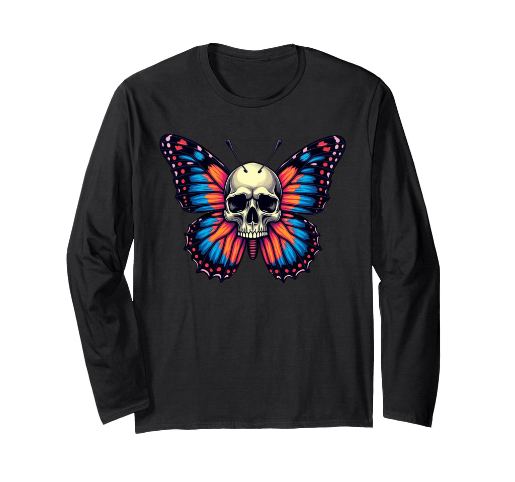 Antisocial Butterfly Funny Death Head T-Shirt - Aesthetic Graphic Unisex - T-Shirt, Sweatshirt, Hoodie