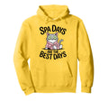 Spa Days Are Best Days Cat Relaxation Hoodie - Unique Graphic for Adults - T-Shirt, Sweatshirt, Hoodie