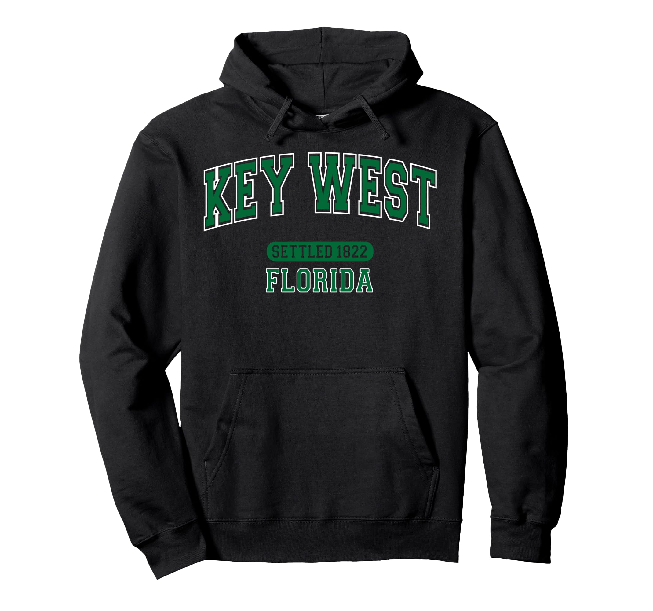Key West Florida Settled 1822 Sports Hoodie - Fun Novelty Design Men Women - T-Shirt, Sweatshirt, Hoodie
