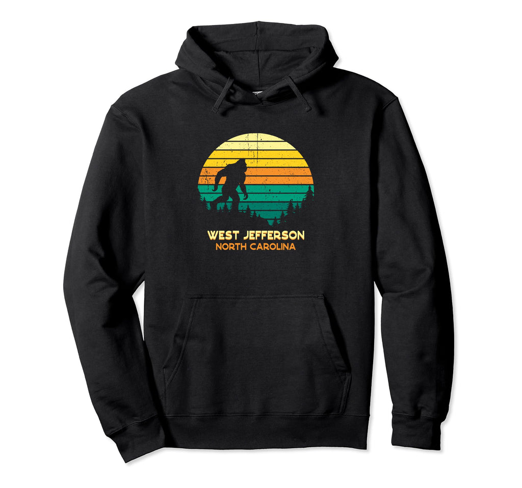 West Jefferson North Carolina Bigfoot Hoodie - Unique Graphic for Adults - T-Shirt, Sweatshirt, Hoodie