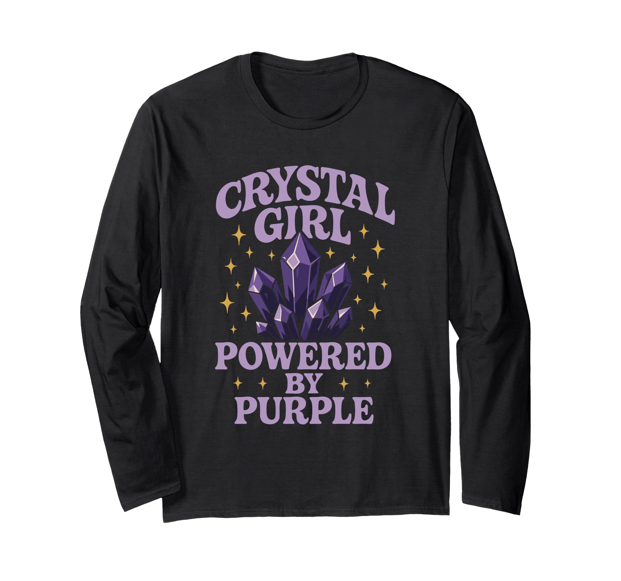Amethyst Addict Healing Crystal Energy T-Shirt - Graphic Print Men Women - T-Shirt, Sweatshirt, Hoodie