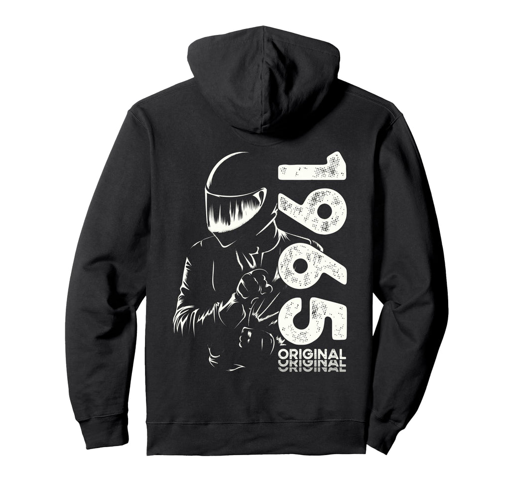 61Th Birthday Motorcycle Motorcyclist Hoodie - Fun Novelty Design Unisex - T-Shirt, Sweatshirt, Hoodie
