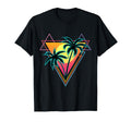 1980S 1990S Vaporwave Palm Trees Sunset T-Shirt - Graphic Print Unisex - T-Shirt, Sweatshirt, Hoodie