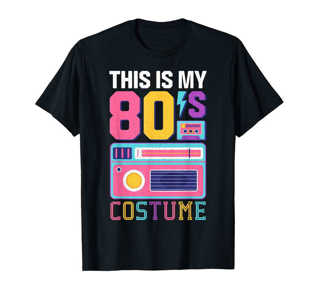1980S Party Outfit Neon Throwback T-Shirt - Graphic Print Unisex - T-Shirt, Sweatshirt, Hoodie