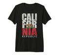 California Republic Flag Postcard Tri Blend T-Shirt - Graphic Print Unisex - T-Shirt, Sweatshirt, Hoodie