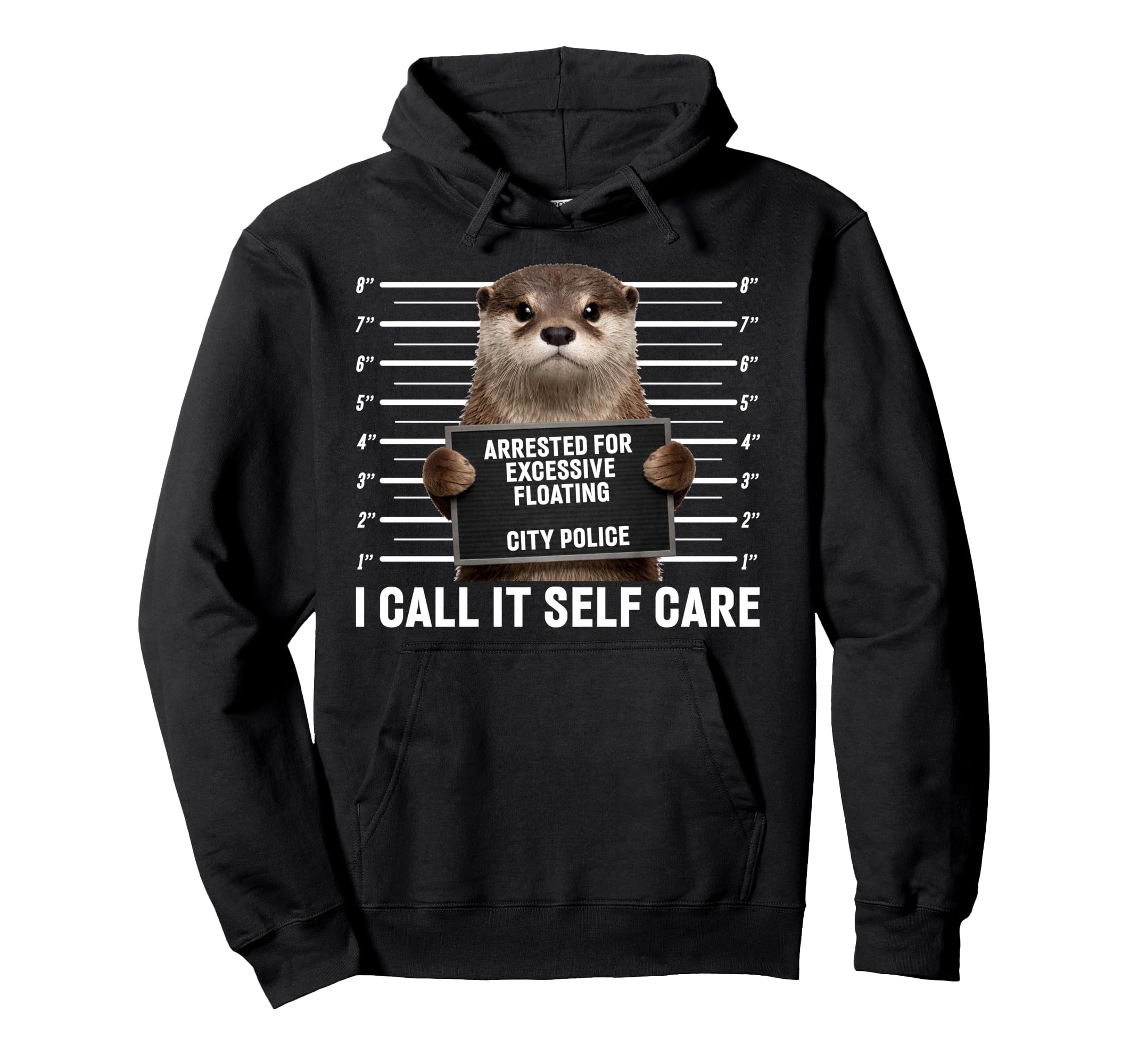 Otter Arrested Excessive Floating I Call Hoodie - Minimalist Print Unisex - T-Shirt, Sweatshirt, Hoodie