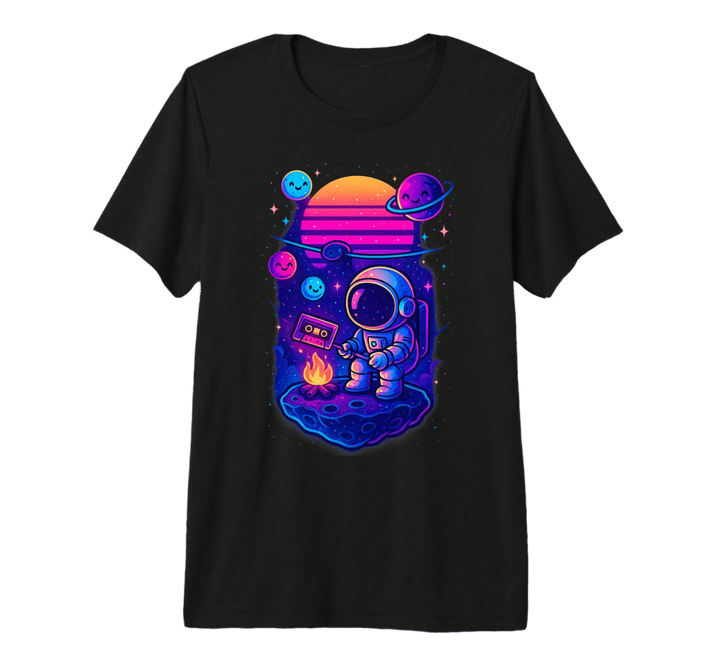 80S Synthwave Tri Blend T-Shirt - Fun Novelty Design for Adults - T-Shirt, Sweatshirt, Hoodie