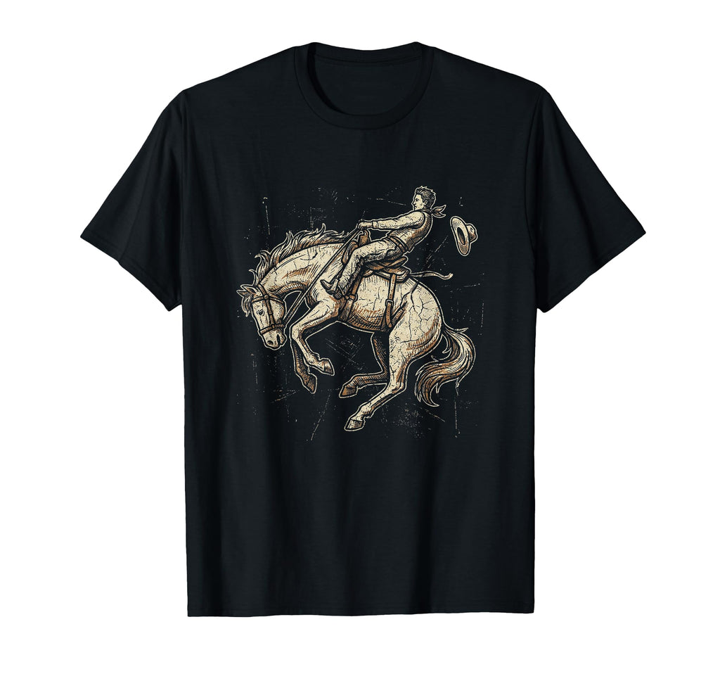 Rodeo Cowboy Western Country T-Shirt - Fun Novelty Design Men Women - T-Shirt, Sweatshirt, Hoodie