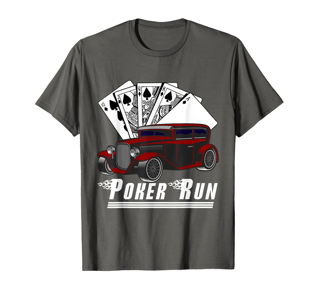 Hot Rod Sedan Poker Run Rat Rod Car Show T-Shirt - Graphic Print Unisex - T-Shirt, Sweatshirt, Hoodie