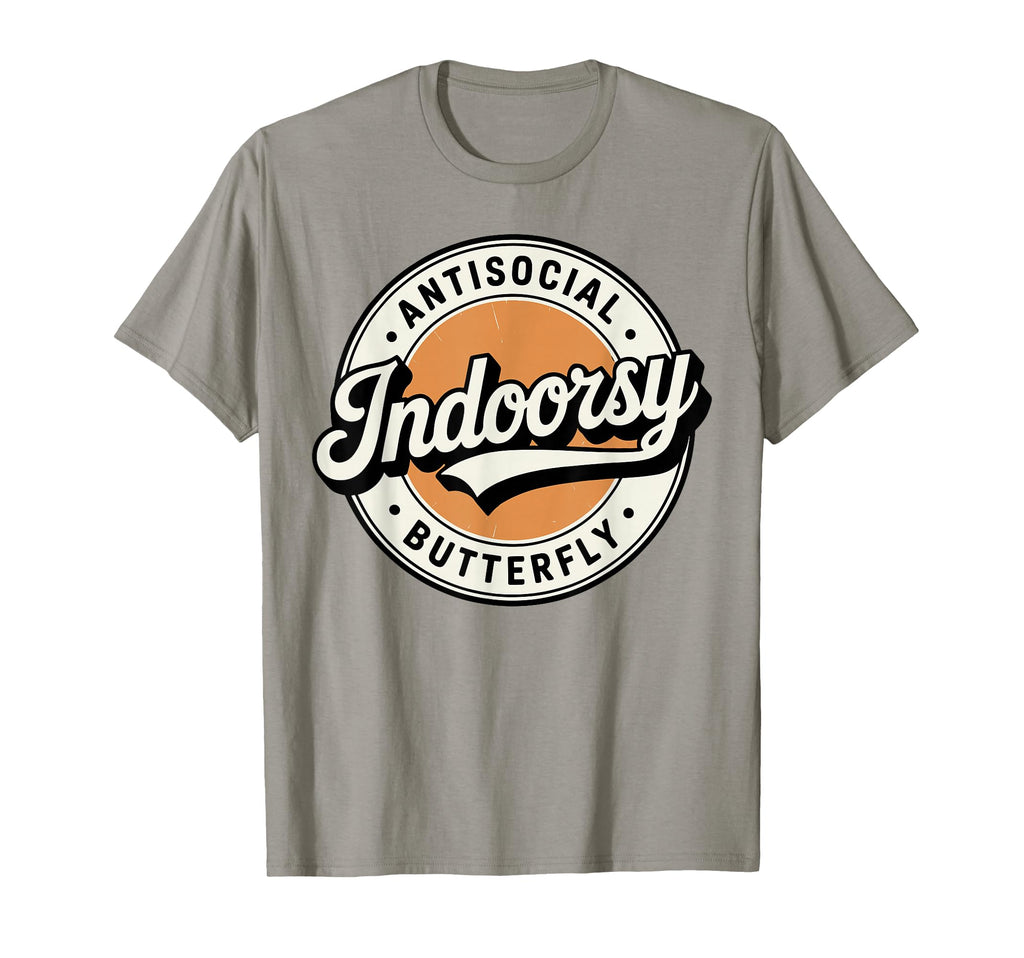 Badge Introvert Indoorsy Antisocial T-Shirt - Graphic Print for Adults - T-Shirt, Sweatshirt, Hoodie