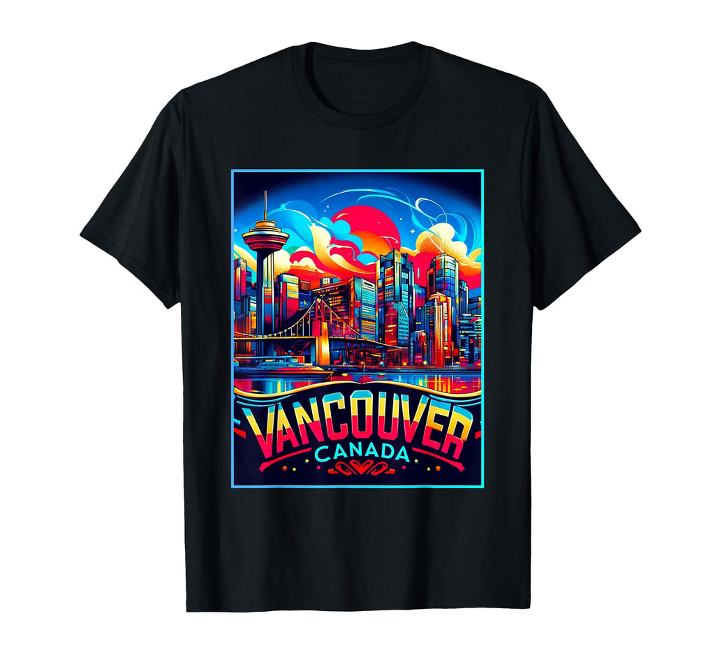 Vancouver Canada Family Trip 80S T-Shirt - Aesthetic Graphic for Adults - T-Shirt, Sweatshirt, Hoodie