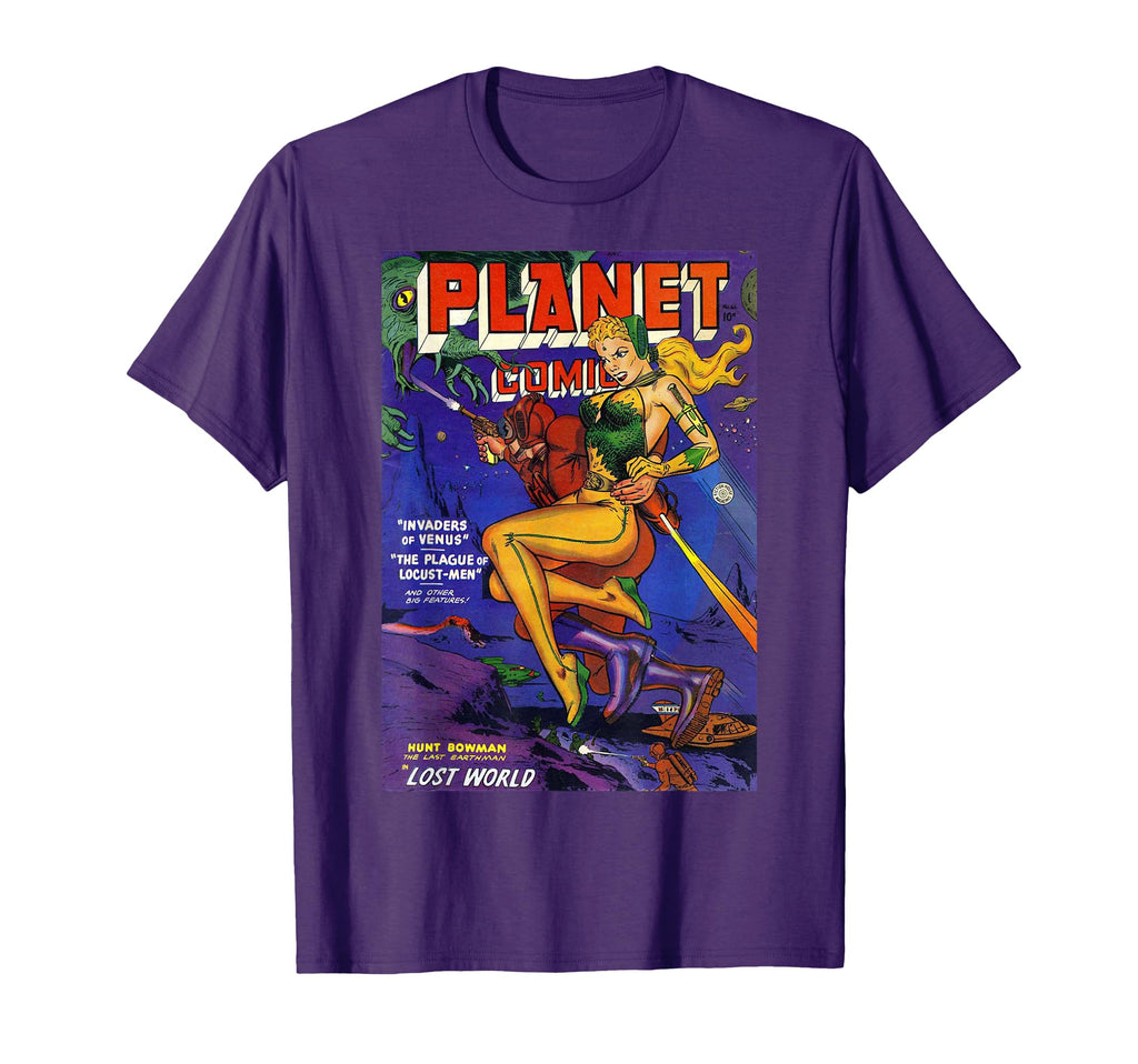 Sci Fi Pin Up Science Fiction Horror T-Shirt - Novelty Apparel for Adults - T-Shirt, Sweatshirt, Hoodie