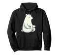 Meditation Polar Bear Yoga Pose Hoodie - Custom Art Print Men Women - T-Shirt, Sweatshirt, Hoodie