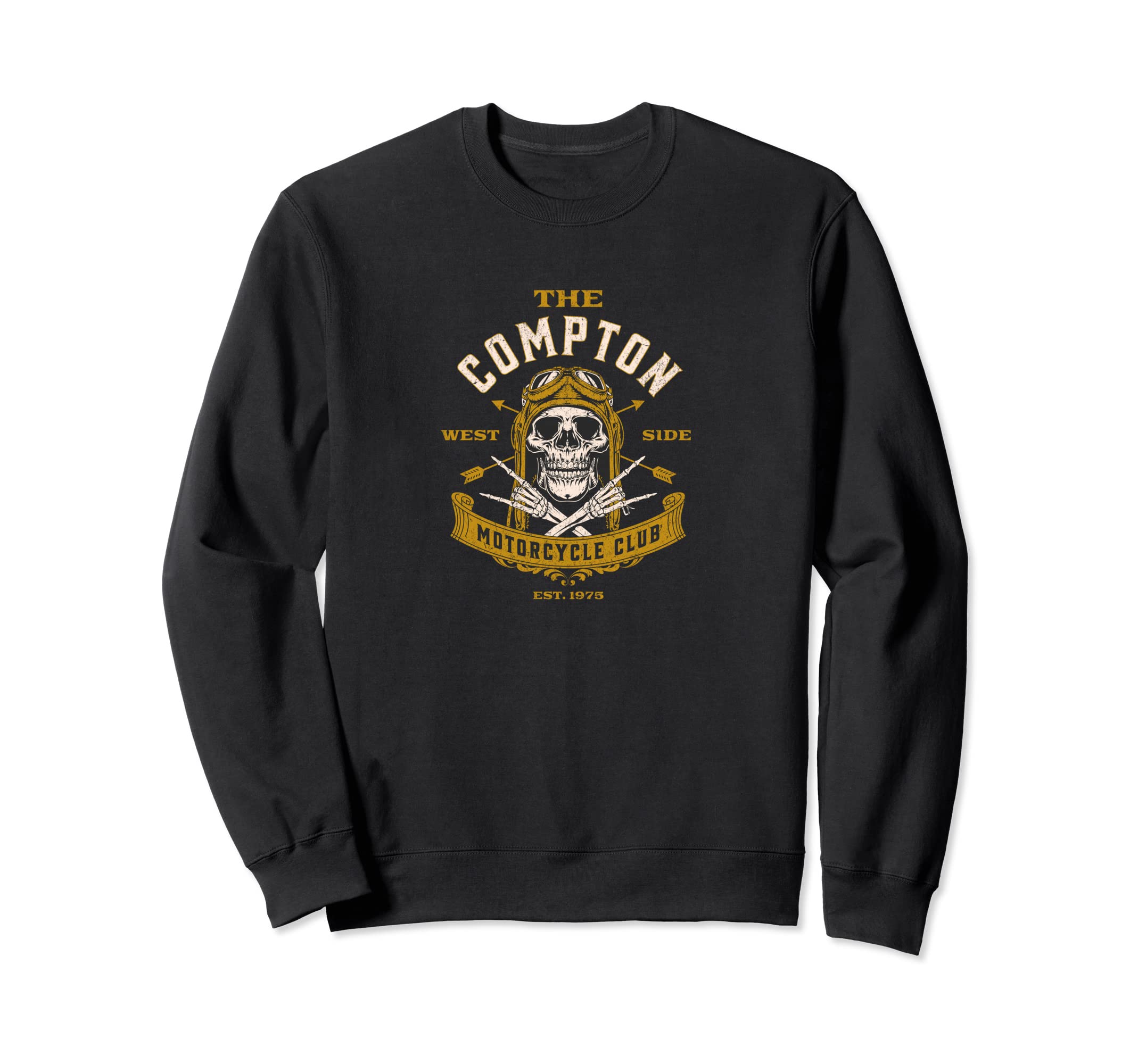 Compton Motorcycle Club Sweatshirt - Fun Novelty Design for Adults - T-Shirt, Sweatshirt, Hoodie
