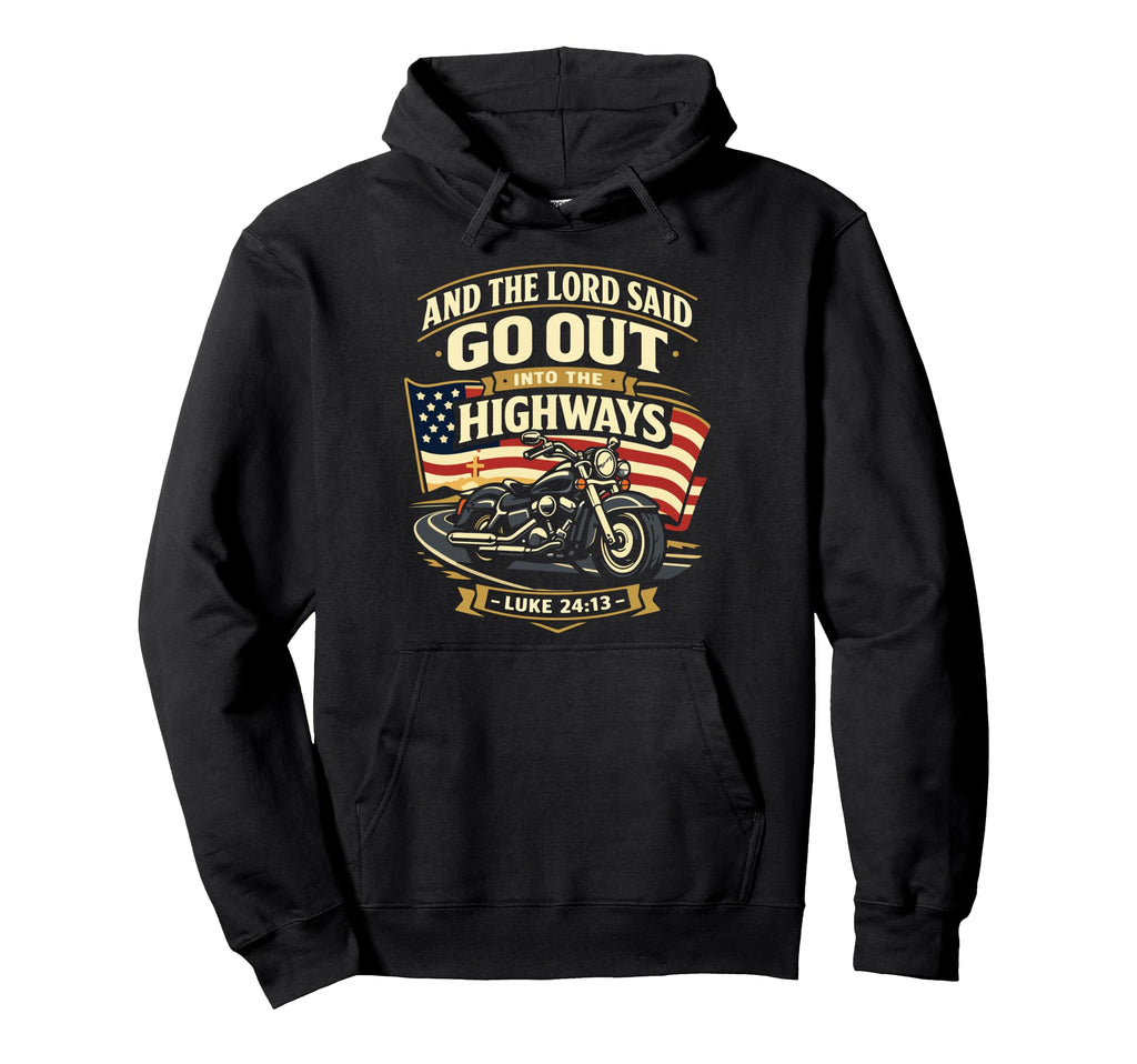 Christian Motorcycle Biker And Hoodie - Unique Graphic for Adults - T-Shirt, Sweatshirt, Hoodie