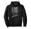 Motorcycle Biker Female Live Love Hoodie - Streetwear Style Unisex - T-Shirt, Sweatshirt, Hoodie